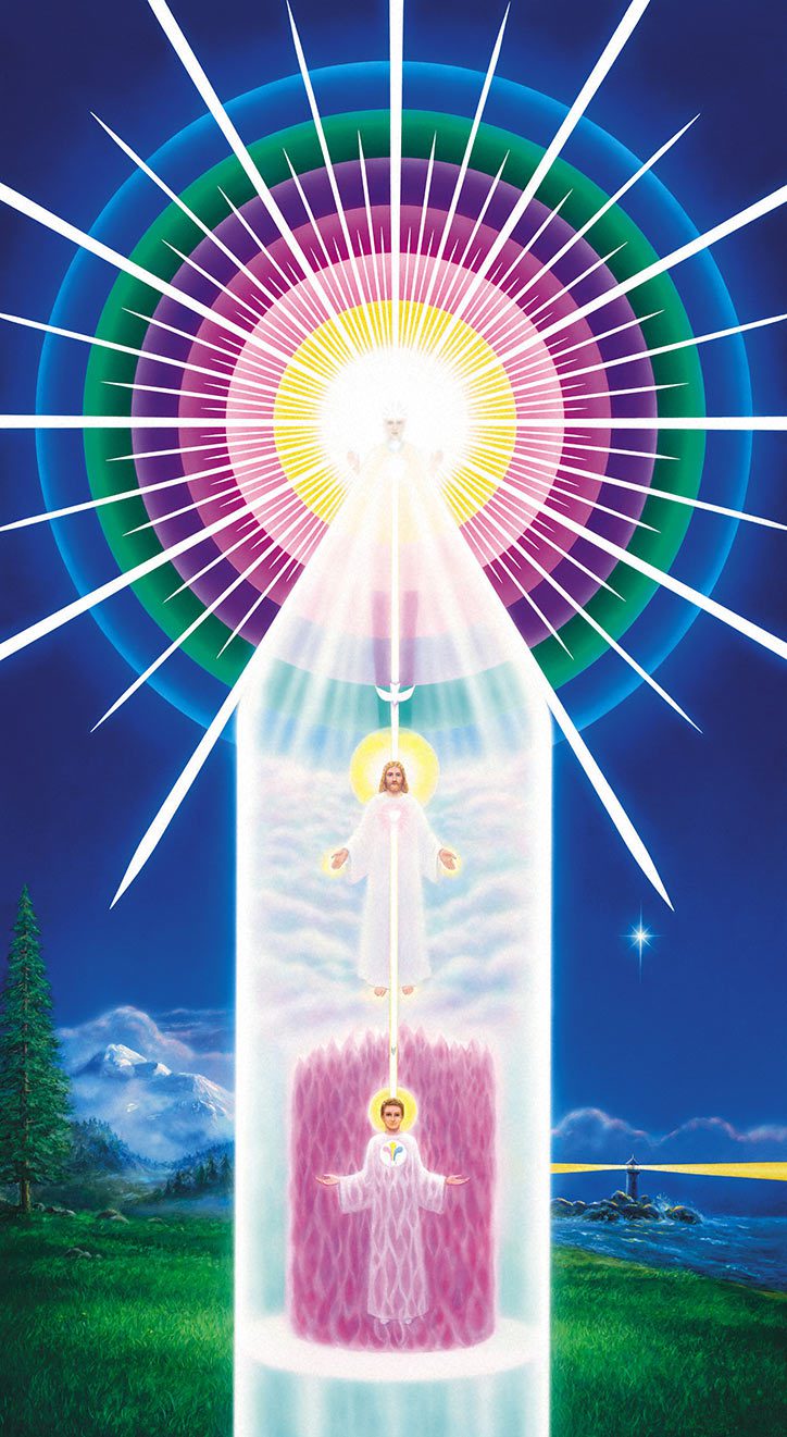 Chart of Your Divine Self representing the I AM Presence, Higher Self, soul, and threefold flame